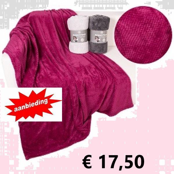 Plaid of woondeken, Huis en Inrichting, Woonaccessoires | Kussens, Rechthoekig, Overige kleuren, Nieuw, Verzenden