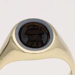 Ring - 14 karaat Geel goud - Zegel - Lagensteen, Sieraden, Tassen en Uiterlijk, Nieuw
