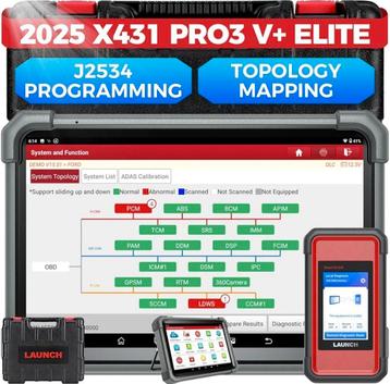Launch X431 PRO3 V+ Elite 2025 Uitleesapparaat J2534 beschikbaar voor biedingen