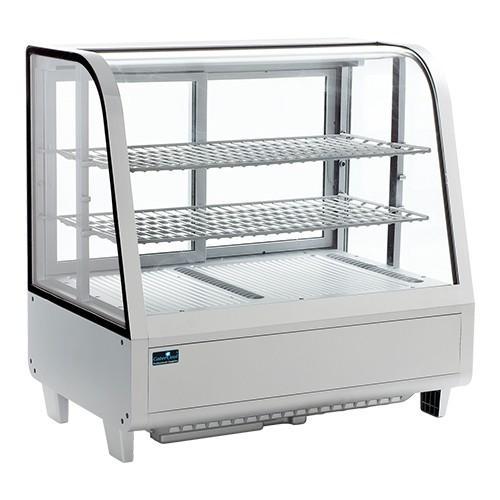 Tafel model koelvitrine gebogen glas - wit, Zakelijke goederen, Horeca | Keukenapparatuur, Verzenden