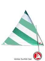 Ventoz Sunfish zeil - Groen,Wit, Turquoise, Watersport en Boten, Verzenden, Nieuw, 3 tot 6 meter, Minder dan 15 m²