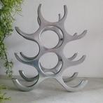 Michael Noll - Wijnrek - 9 flessen - Gepolijst Aluminium, Antiek en Kunst