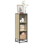 vidaXL Boekenkast 33,5x33x107,5 cm bewerkt hout sonoma, Huis en Inrichting, Kasten | Boekenkasten, Verzenden, Nieuw, Overige houtsoorten