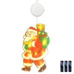 Kerstverlichting Raam Kerstman met Cadeaus - 23.5x13cm -, Diversen, Kerst, Verzenden, Nieuw