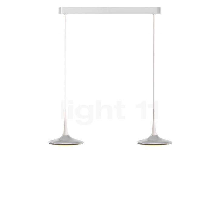 Grau Falling Leaf Hanglamp LED 2-lichts, chroom glimmend/wit, Huis en Inrichting, Lampen | Hanglampen, Nieuw, Verzenden