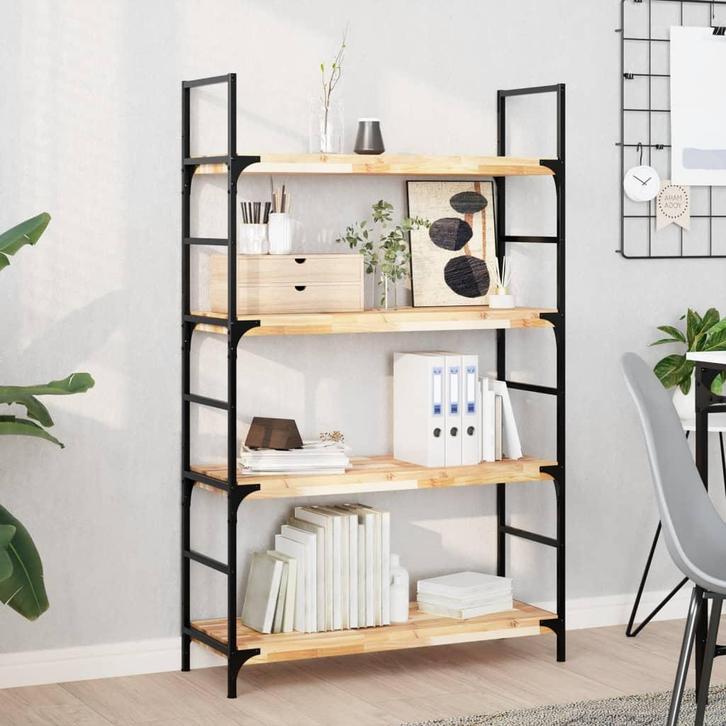 vidaXL Wandschap zwevend 80x30x4 cm onbehandeld massief, Huis en Inrichting, Woonaccessoires | Wandplanken en Boekenplanken, Nieuw
