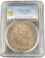 Provincie Zeeland zilveren dukaat 1748 Piedfort PCGS MS62, Munten, Verzenden