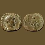 Romeinse Rijk. Volusian (AD 251-253). Sestertius 251–253, Postzegels en Munten