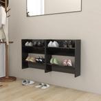 vidaXL Wandschoenenkasten 2 st 60x18x60 cm hout hoogglans, Huis en Inrichting, Verzenden, Nieuw