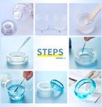 Epoxy giethars a en b 1:1 500+500 ml clear resin crystal art, Ophalen of Verzenden, Nieuw