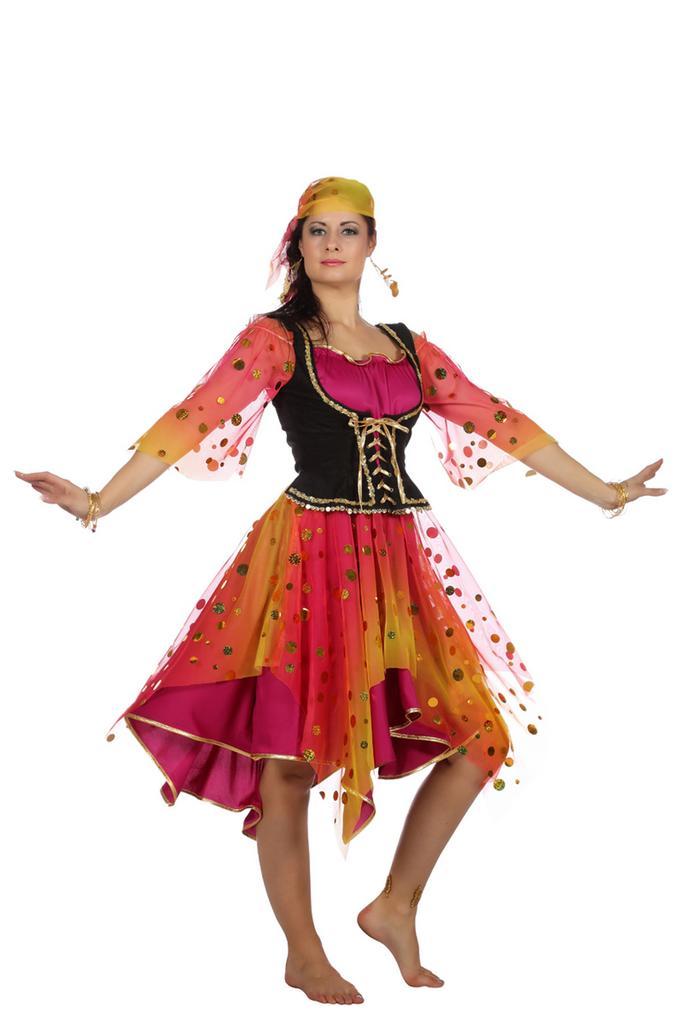 Waarzegster Zigeunerin Jurk Dames, Kleding | Dames, Carnavalskleding en Feestkleding, Nieuw, Ophalen of Verzenden