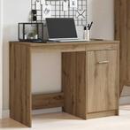 vidaXL Bureau 100x50x76 cm bewerkt hout artisanaal, Verzenden, Nieuw