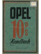 1930 OPEL 10/40PS INSTRUCTIEBOEKJE DUITS