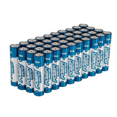 Powermaster Alkaline AAA batterijen - 40 stuks - 0% kwik,..., Audio, Tv en Foto, Accu's en Batterijen, Nieuw, Ophalen of Verzenden