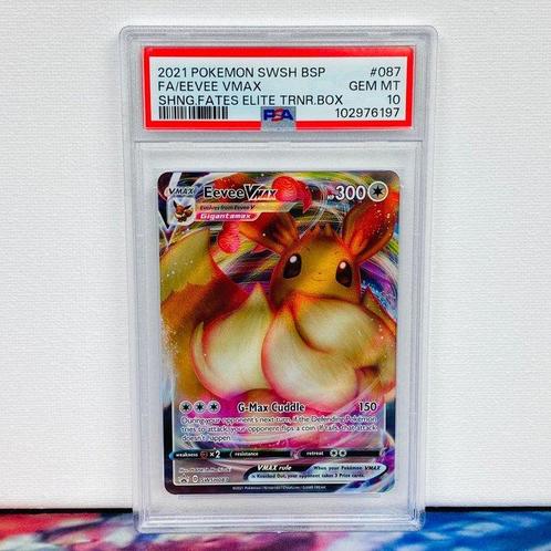 Pokémon Graded card - Eevee VMAX #087 BSP Sword & Shield, Hobby en Vrije tijd, Verzamelkaartspellen | Pokémon