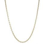 Gouden lengtecollier anker 66 cm 14 karaat, Sieraden, Tassen en Uiterlijk, Verzenden, Zo goed als nieuw, Goud, Goud