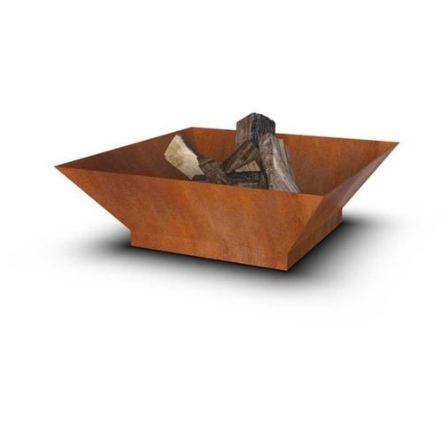 Geroba vuurschaal vierkant Oskol Q2 1000x1000x280mm -, Tuin en Terras, Vuurschalen, Nieuw, Verzenden