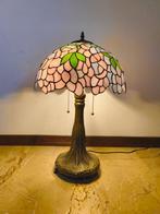 Peach blossoms - Tafellamp - XXL (60cm) Tiffany-stijl lamp -