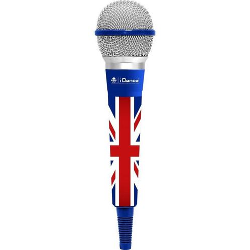 Idance Color Microfoon Clm8 Engeland Wit/rood/blauw, Kinderen en Baby's, Speelgoed | Overig, Zo goed als nieuw, Ophalen of Verzenden