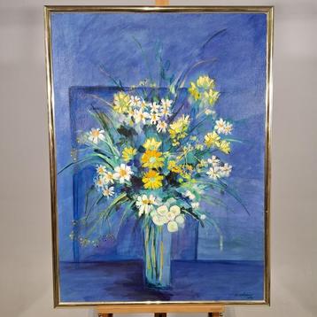 Acryl schilderij, Maya Wildevuur, Boeket, 1989 beschikbaar voor biedingen