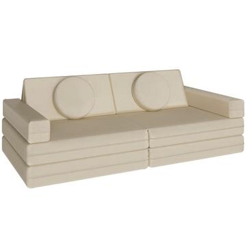 Speelbank Lilly, 8-delig, met slaapfunctie - 160 cm, beige beschikbaar voor biedingen