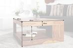 Massief kostbare houten salontafel GIANT 80cm Sheesham Stone, Ophalen of Verzenden, Nieuw