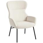 Moderne Gestoffeerde Stoel In Oorfauteuil-stijl, Hoge Rugleu, Huis en Inrichting, Stoelen, Verzenden, Nieuw