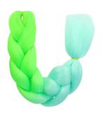 Jumbo Braids Hairextentions Color 60cm Blauw Groen, Verzenden, Nieuw