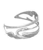 Zilveren Kraanvogels gespiegeld Art Nouveau Jugendstil Kl..., Sieraden, Tassen en Uiterlijk, Nieuw, Verzenden