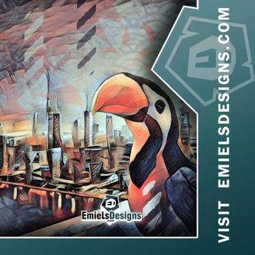Kunst voor buiten of binnen - Toekan beschikbaar voor biedingen