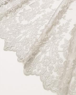 Broderie Kant Licht Ivoor, Hobby en Vrije tijd, Stoffen en Lappen, Overige kleuren, Nieuw