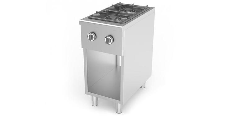 RVS Gas fornuis | 2 pits | 40x70x85 cm | 2x 6,5 kw, Zakelijke goederen, Horeca | Keukenapparatuur, Verzenden
