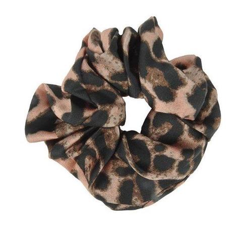 Scrunchie Haarelastiek Panter Print Roze, Sieraden, Tassen en Uiterlijk, Uiterlijk | Haarverzorging, Verzenden