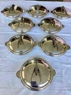 Schaal (8) - Verzilverd, alpaca - Kreeftenschaal, Antiek en Kunst