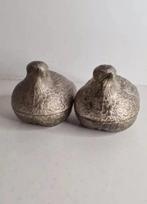 Zout- en pepervaatjes (2) - Verzilverd - kwartelvogels