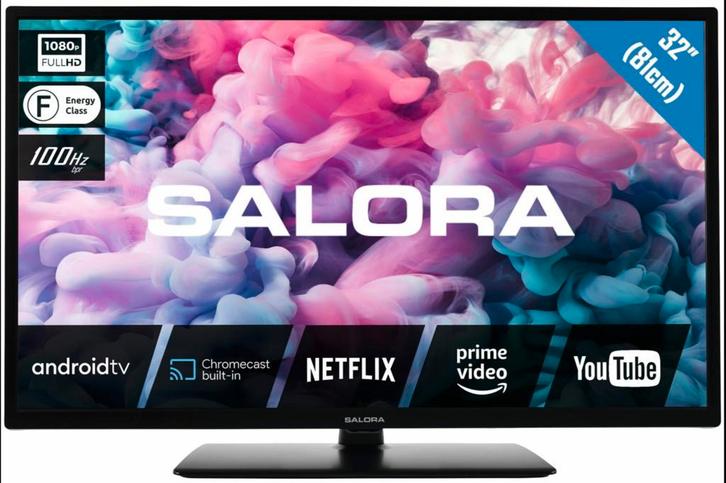 Salora 32FA330 – 32 inch Full HD LED TV met HDMI, Audio, Tv en Foto, Televisies, 80 tot 100 cm, 50 Hz, Full HD (1080p), Zo goed als nieuw