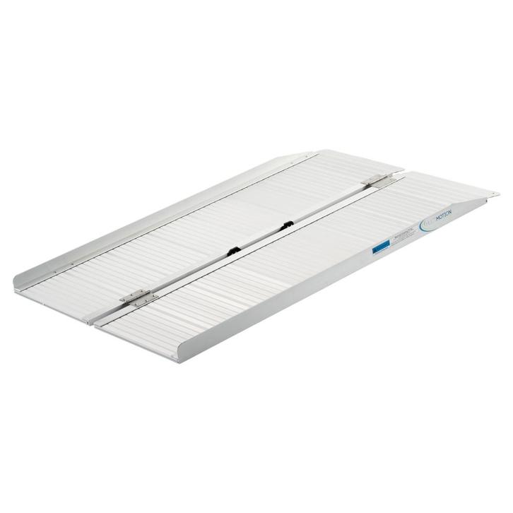 Opvouwbare oprijplaat aluminium - 122 cm, Diversen, Verpleegmiddelen, Ophalen of Verzenden