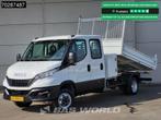 Iveco Daily 35C16 3.0L Kipper met Kist Dubbel Cabine 3,5t Tr, Auto's, Stof, Gebruikt, Euro 6, Iveco