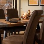 8 eetkamerstoelen met ergonomische zitvorm - grijs gemarmerd, Huis en Inrichting, Stoelen, Nieuw, Verzenden