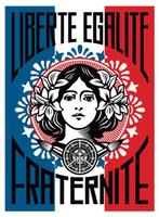 Shepard Fairey (OBEY) - OBEY Liberté Egalité Fraternité &