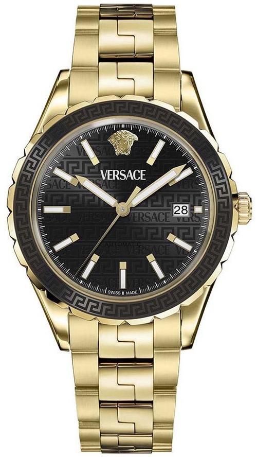 Versace VEQCA0624 Hellenyium automatisch horloge 42 mm, Sieraden, Tassen en Uiterlijk, Horloges | Heren, Staal, Nieuw, Staal, Overige merken