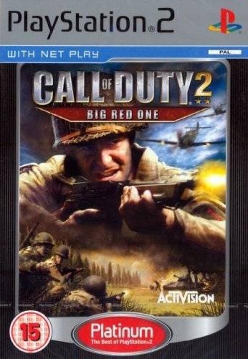Call of Duty 2 Big Red One (platinum) (PlayStation 2), Spelcomputers en Games, Games | Sony PlayStation 2, Gebruikt, Vanaf 12 jaar