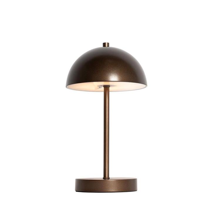 Buiten tafellamp mushroom donkerbrons oplaadbaar - Keira, Huis en Inrichting, Lampen | Tafellampen, Nieuw, Kunststof, Minder dan 50 cm