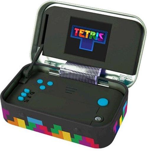 Tetris - retro gaming handheld - in metalen box, Spelcomputers en Games, Spelcomputers | Overige, Verzenden