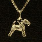 Gouden Lakeland Terrier ketting hanger - klein, Verzenden, Nieuw