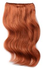 Remy Human Hair extensions Double Weft  22 - rood 350#, Nieuw