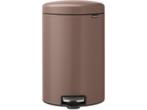 Brabantia NewIcon - Pedaalemmer - 20 liter - Satin Taupe, Huis en Inrichting, Verzenden, Zo goed als nieuw