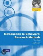 Introduction To Behavioral Research Methods 9780205197217, Verzenden, Zo goed als nieuw