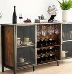 Massief Houten Wijnkast voor Thuis of Bar, Huis en Inrichting, Woonaccessoires | Wijnrekken, Verzenden, Nieuw