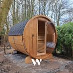 Wellness Thuis Snelle Levering Buiten sauna Barrel Welvaere, Sport en Fitness, Sauna, Nieuw, Complete sauna, Fins of Traditioneel